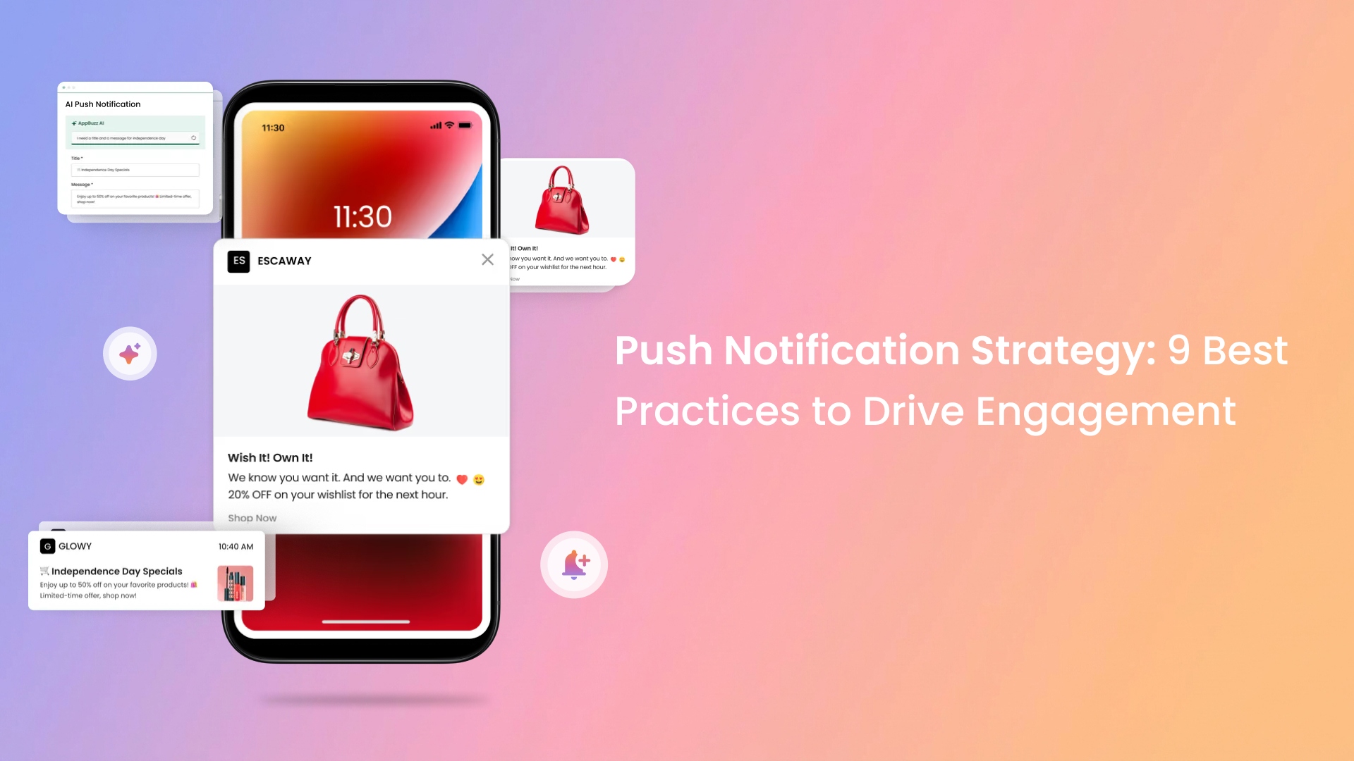 Push notification click-through rate
