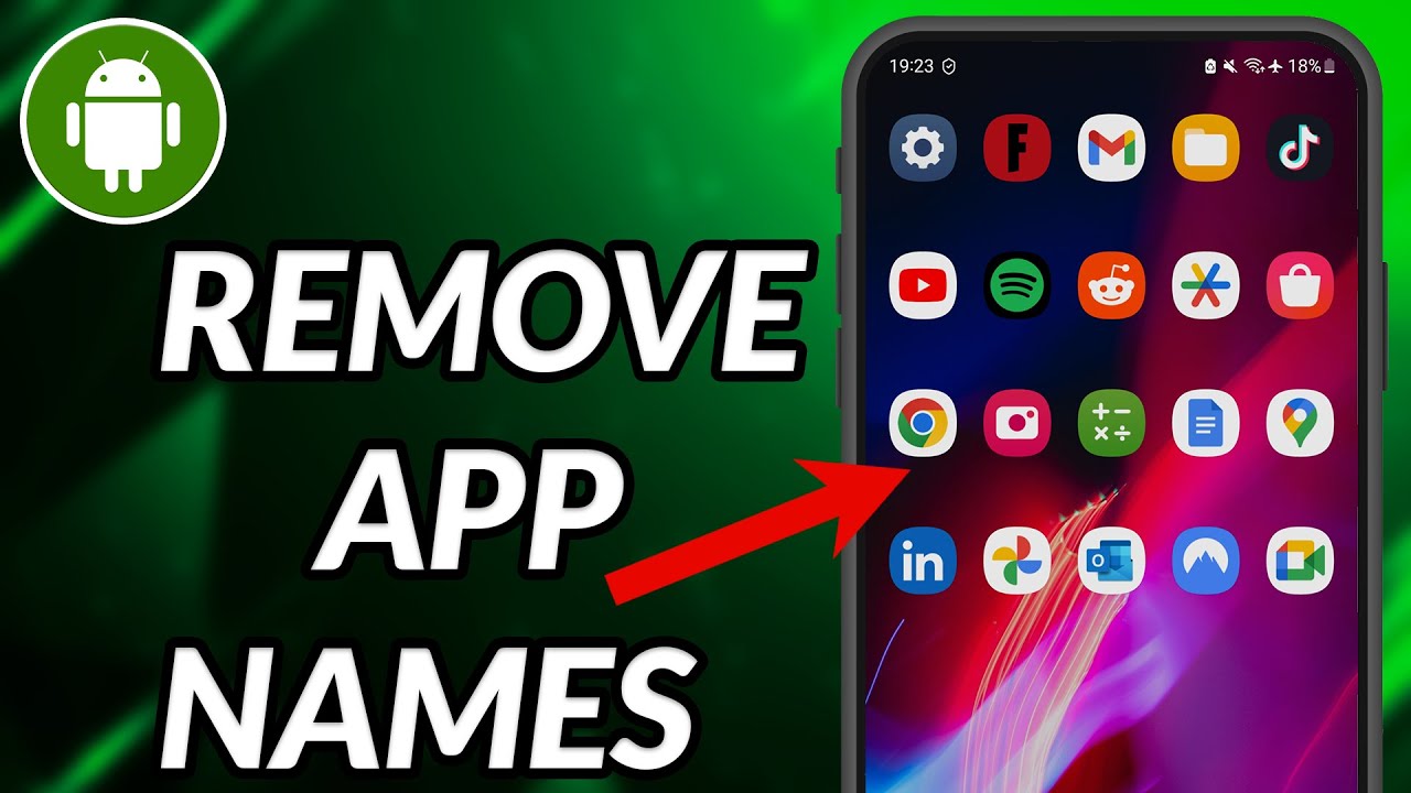 How to remove app names iOS 26