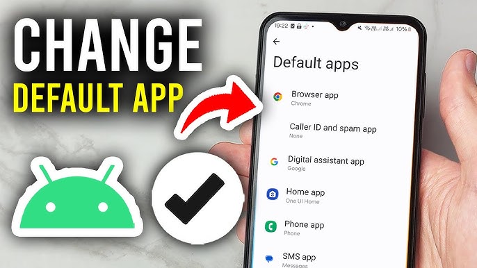 android changing default app