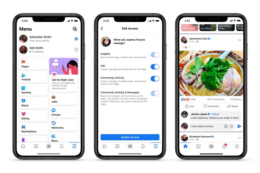 Facebook app android features Canada